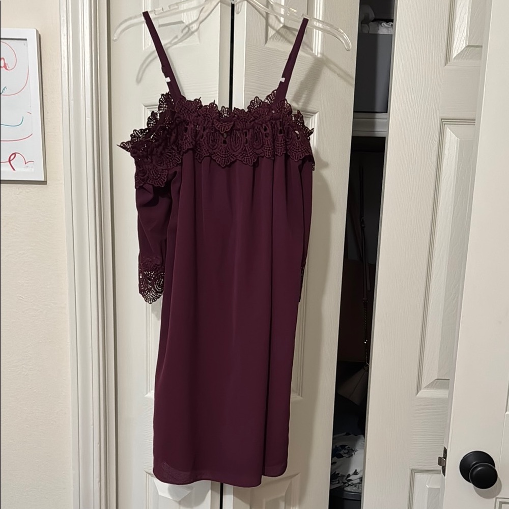 I.N. San Francisco Red Ruffled Dress